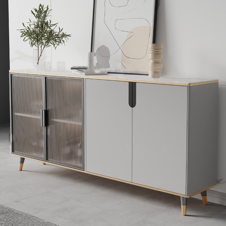 33.46"H Sideboard Glam Style Dining Server for Kitchen and Living Room Clearhalo 'buffet_sideboard' 'Buffets & Sideboards' 'furn' 'furn_buffet_sideboard' 'Furniture' 'Kitchen & Dining Furniture' 5388703