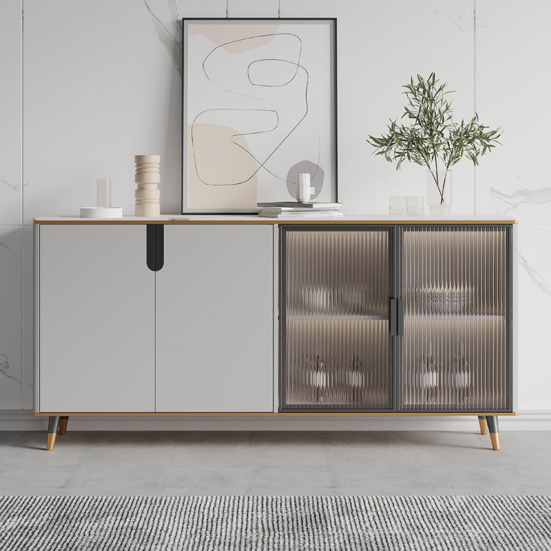 33.46"H Sideboard Glam Style Dining Server for Kitchen and Living Room Clearhalo 'buffet_sideboard' 'Buffets & Sideboards' 'furn' 'furn_buffet_sideboard' 'Furniture' 'Kitchen & Dining Furniture' 5388704
