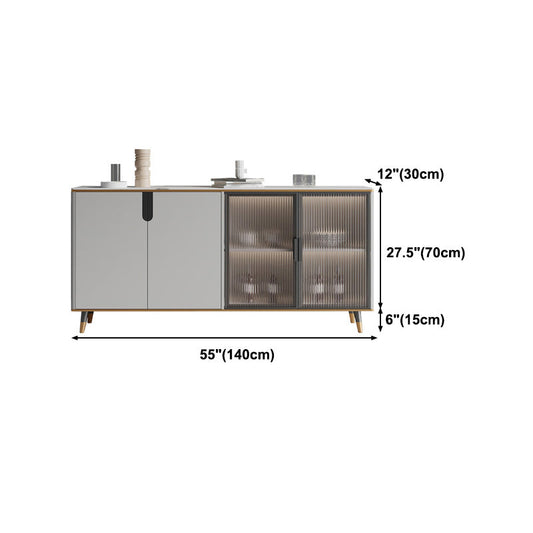 33.46"H Sideboard Glam Style Dining Server for Kitchen and Living Room Clearhalo 'buffet_sideboard' 'Buffets & Sideboards' 'furn' 'furn_buffet_sideboard' 'Furniture' 'Kitchen & Dining Furniture' 5388707