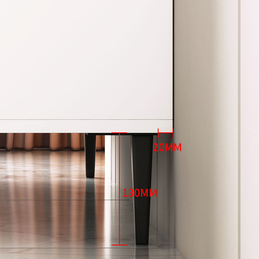 Verstelbare planken Dinerserver Moderne gefabriceerde houten server met schuifdeuren