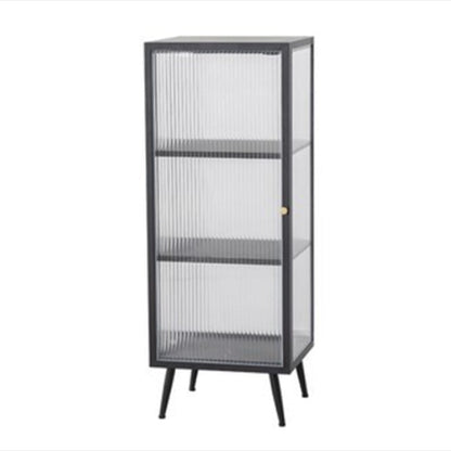 Armadio di sideboard di pietra sinterizzata di lussuoso stoccaggio con porte di vetro