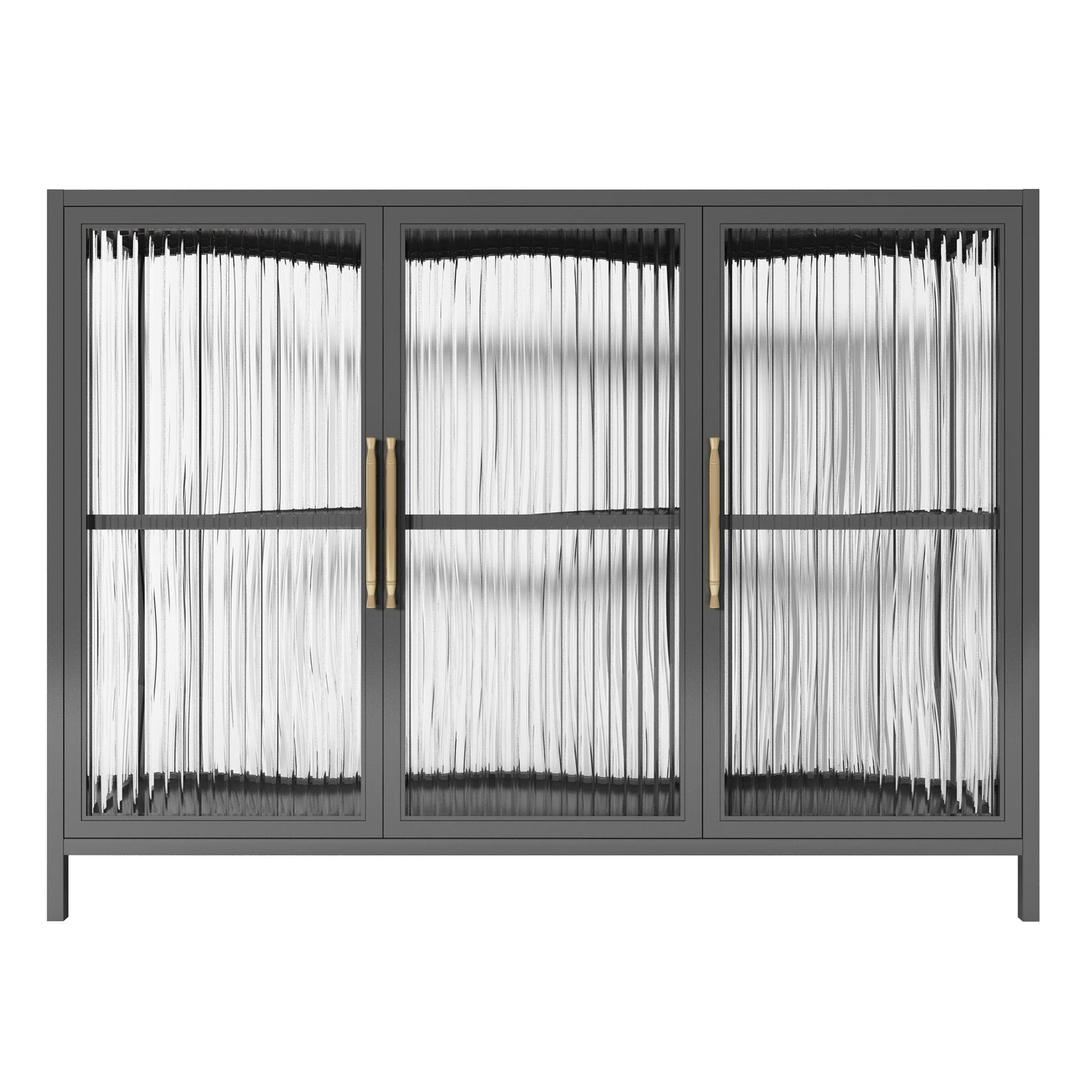 Armadio di sideboard di pietra sinterizzata di lussuoso stoccaggio con porte di vetro