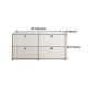 Contemporary White Sideboard Metal Dining Sideboard Table for Living Room Clearhalo 'buffet_sideboard' 'Buffets & Sideboards' 'furn' 'furn_buffet_sideboard' 'Furniture' 'Kitchen & Dining Furniture' 5388911