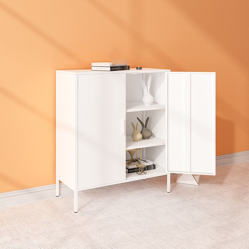 40 "H Steel Kitchen Sideboard Schrank moderner Buffet -Serverschrank mit Speicher