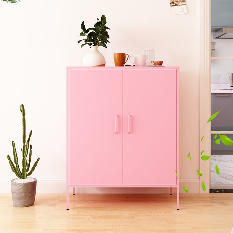 40 "H Steel Kitchen Sideboard Schrank moderner Buffet -Serverschrank mit Speicher