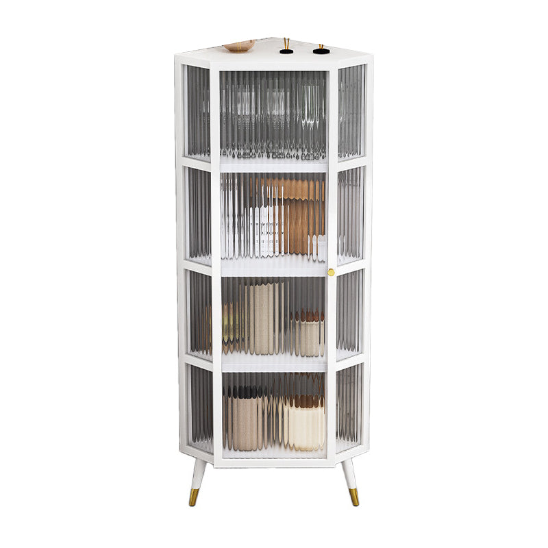 Marco de metal Puerta de vidrio Buffet Servidor de comedor moderno para sala de estar