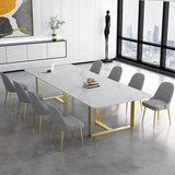 Moderner Büroschreibtisch weißer oberer rechteckiger Schreibtisch für Zuhause