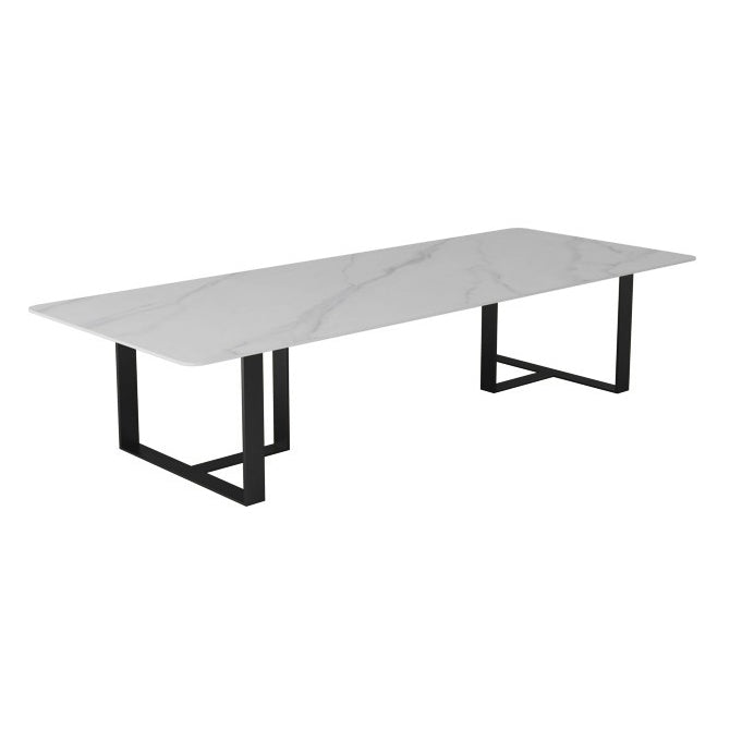 Moderner Büroschreibtisch weißer oberer rechteckiger Schreibtisch für Zuhause