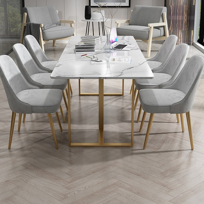 Moderner Büroschreibtisch weißer oberer rechteckiger Schreibtisch für Zuhause