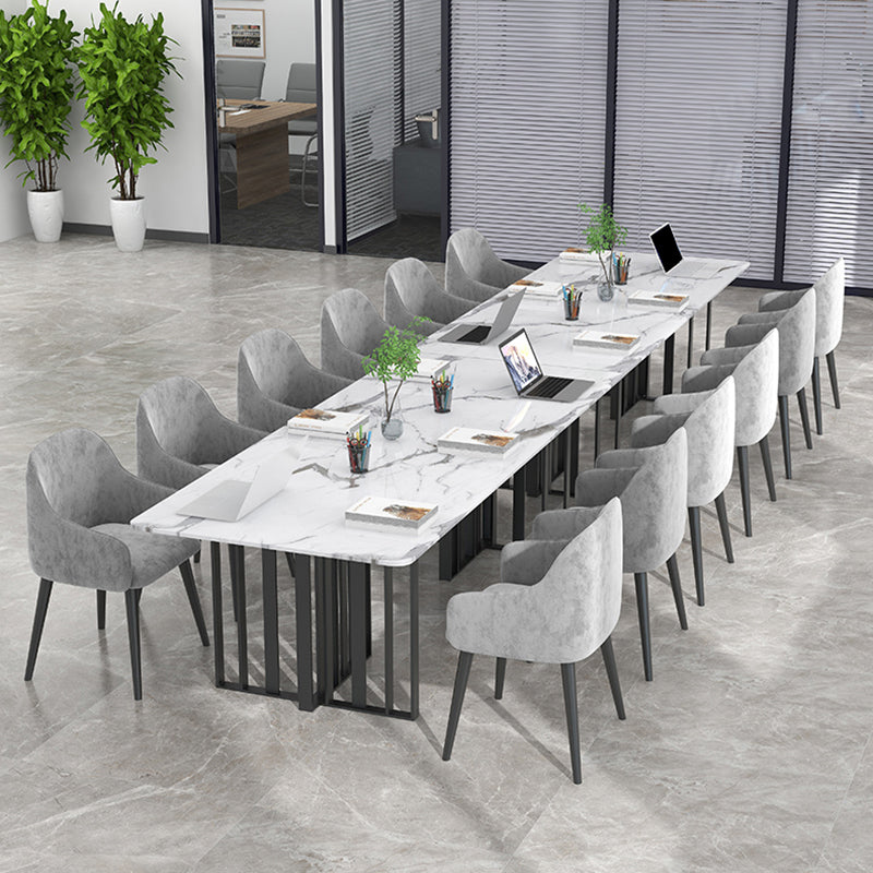 Industrial Style Writing Desk Rectangular Sintered Stone Office Desk without Chair Clearhalo 'furn' 'furn_office_desk' 'Furniture' 'Office Desks' 'Office Furniture' 'office_desk' 5389127