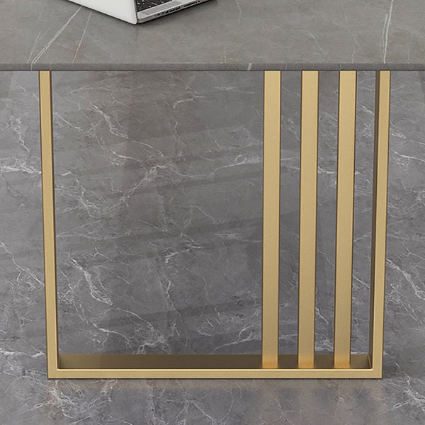 Industrial Style Office Desk Rectangular Sintered Stone Desk for Office Clearhalo 'furn' 'furn_office_desk' 'Furniture' 'Office Desks' 'Office Furniture' 'office_desk' 5389155