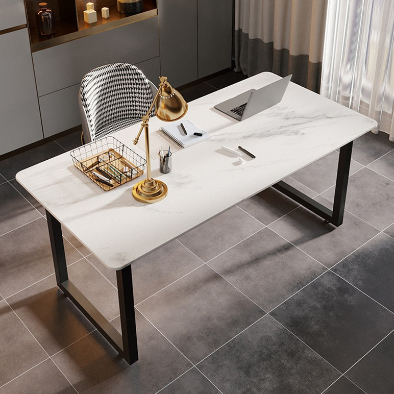 Bureau de bureau de style moderne Bureau rectangle de pierre enthousiaste pour usage domestique
