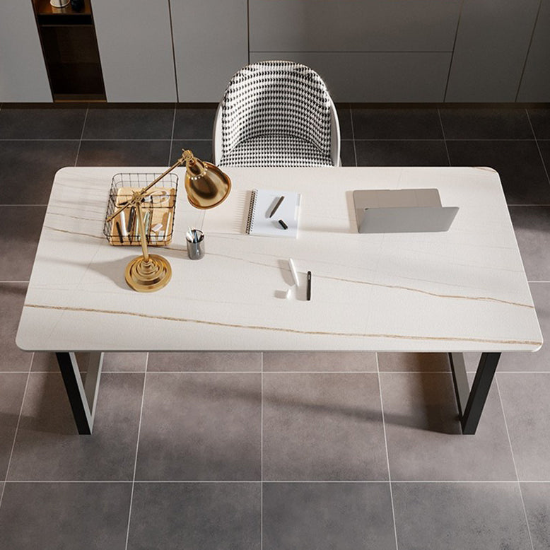 Bureau de bureau de style moderne Bureau rectangle de pierre enthousiaste pour usage domestique