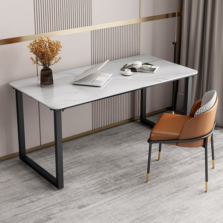 Scrivania per ufficio in stile moderno Sinterizzato Sinterato rettangolo di rettangolo per uso domestico