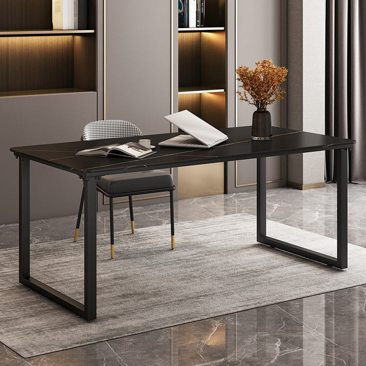 Scrivania per ufficio in stile moderno Sinterizzato Sinterato rettangolo di rettangolo per uso domestico