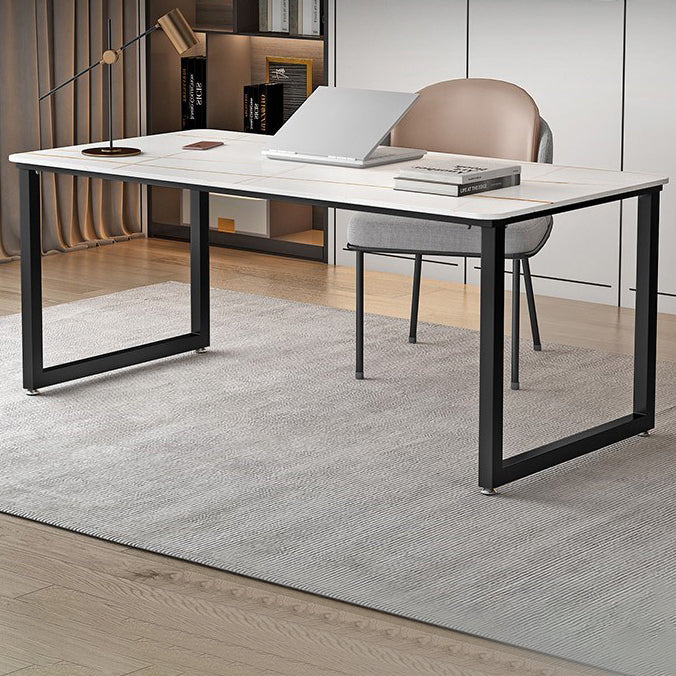 Scrivania per ufficio in stile moderno Sinterizzato Sinterato rettangolo di rettangolo per uso domestico