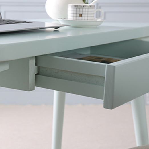 Bureau d'écriture en bois massif incurvé Style glamour 1 dessin de bureau de dessin