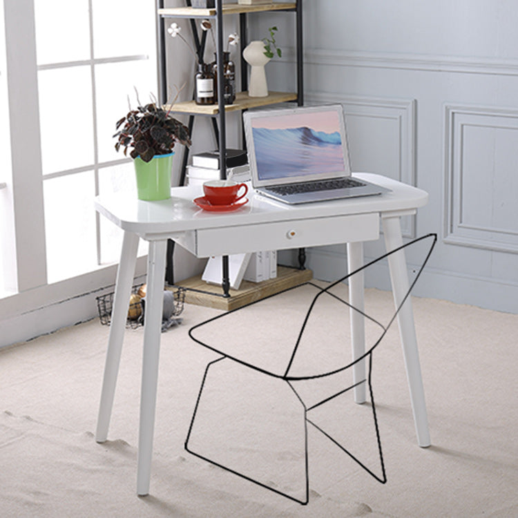 Bureau d'écriture en bois massif incurvé Style glamour 1 dessin de bureau de dessin