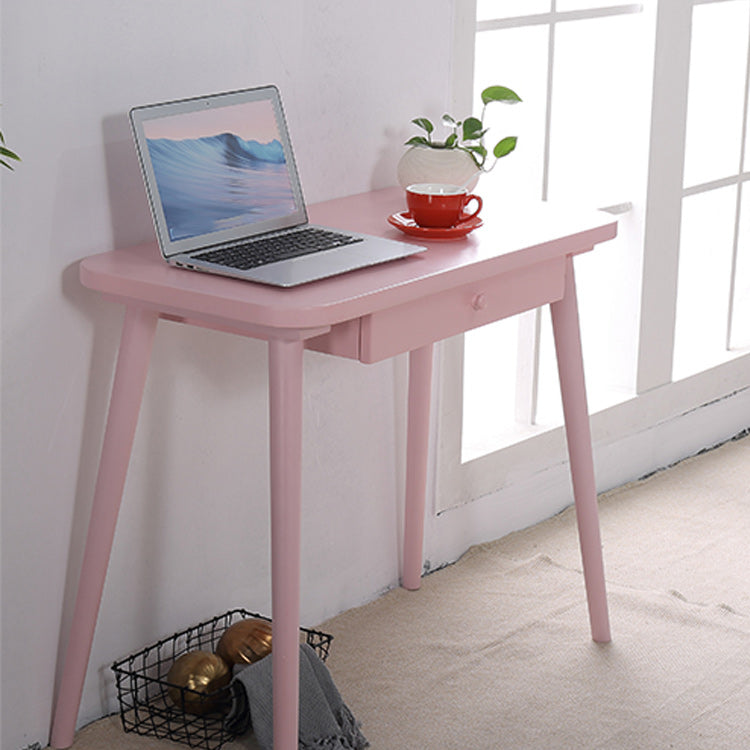 Bureau d'écriture en bois massif incurvé Style glamour 1 dessin de bureau de dessin