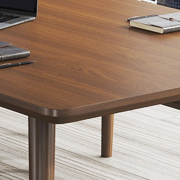 Mesa de reunión curva de la oficina en el hogar corrección de escritorio de estilo moderno