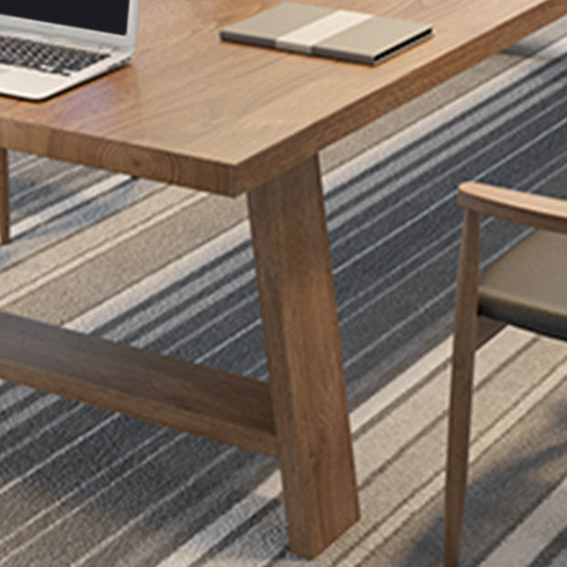 Rectangular Solid Wood Meeting Table Home Office Modern Writing Desk Clearhalo 'furn' 'furn_office_desk' 'Furniture' 'Office Desks' 'Office Furniture' 'office_desk' 5389253