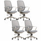 Ergonomic Mesh Desk Chair Contemporary Home Office Fixed Arms Office Chair