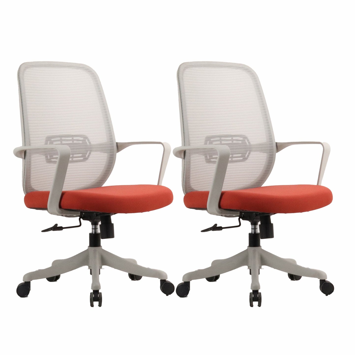 Ergonomische mesh bureau stoel hedendaags thuiskantoor vaste wapenstoel stoel