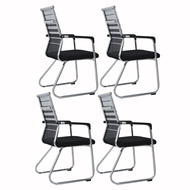 Zeitgenössische Festwaffenstuhl Ergonomic Mid-Back Schreibtischstuhl