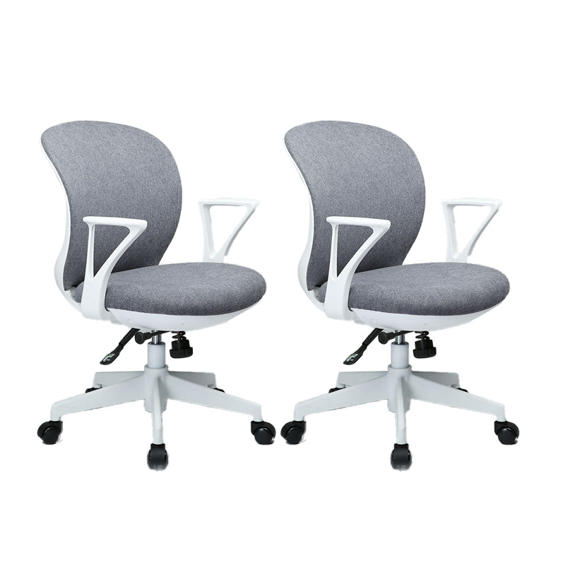 Ergonomische mid -back bureau stoel verstelbare Swivel Burey Chair met wielen