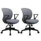 Ergonomische mid -back bureau stoel verstelbare Swivel Burey Chair met wielen