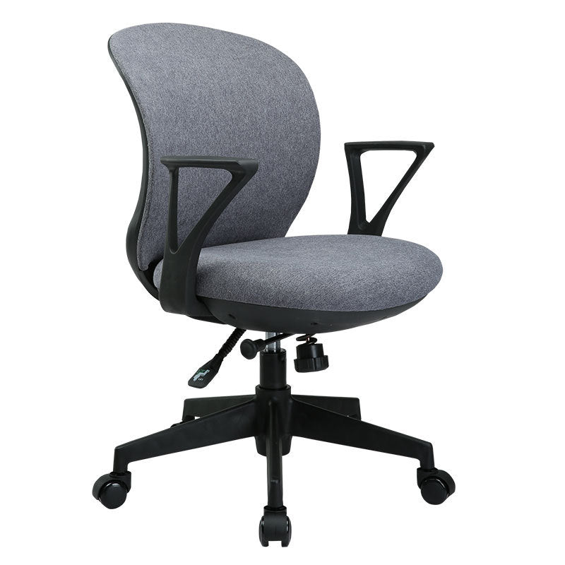 Ergonomische mid -back bureau stoel verstelbare Swivel Burey Chair met wielen