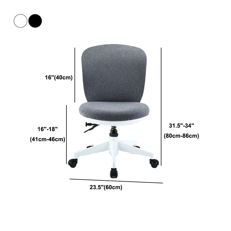 Ergonomische mid -back bureau stoel verstelbare Swivel Burey Chair met wielen