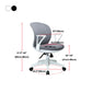 Ergonomische mid -back bureau stoel verstelbare Swivel Burey Chair met wielen