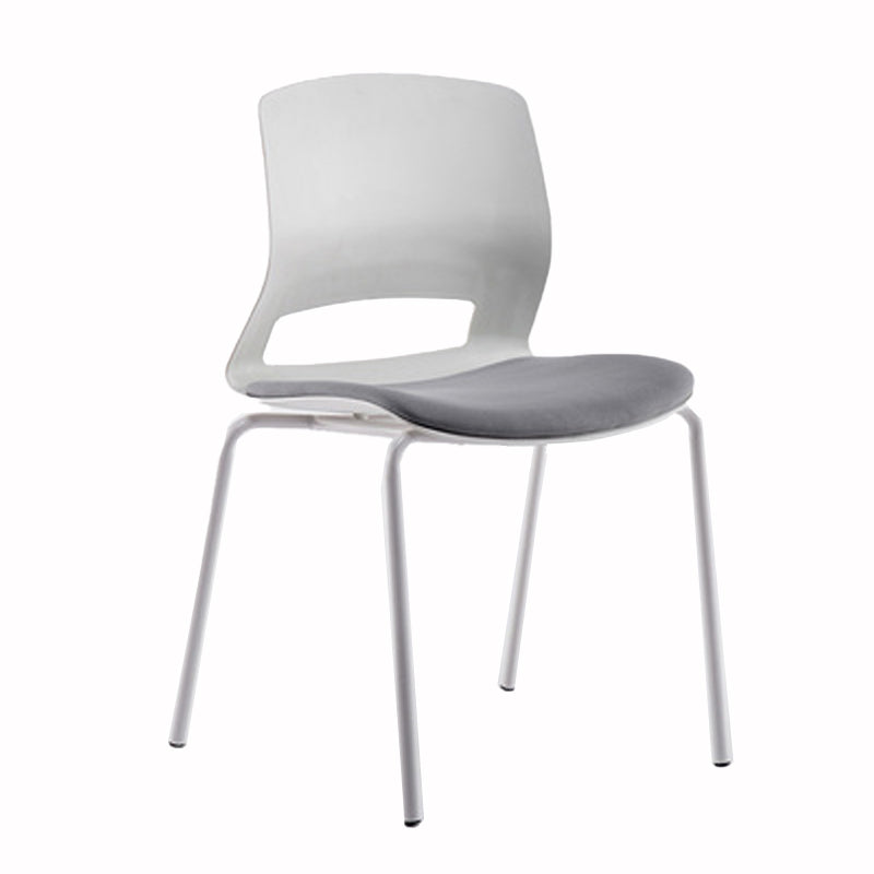 Eigentijdse armloze bureaustoel geen pijnlijke ergonomische stoel