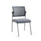 Armless Contemporary Office Chair Metall Rahmen Baumwollsitz Ergonomischer Stuhl