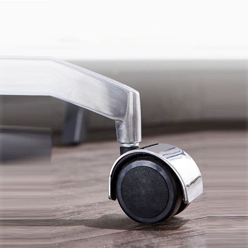 Ergonomische faux lederen bureau stoel thuiskantoor zwenkwarmeloze stoel