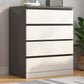 Modern Style White Storage Chest Vertical Wooden Chest with 3 / 4 / 5 / 6 Drawers