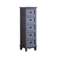 Coffre de rangement de style rétro, coffre de lingerie vertical en bois pour chambre à coucher
