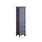 Coffre de rangement de style rétro, coffre de lingerie vertical en bois pour chambre à coucher