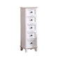Coffre de rangement de style rétro, coffre de lingerie vertical en bois pour chambre à coucher