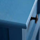 Coffre de rangement de style rétro, coffre de lingerie vertical en bois pour chambre à coucher