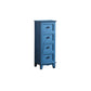 Coffre de rangement de style rétro, coffre de lingerie vertical en bois pour chambre à coucher