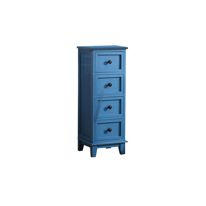 Coffre de rangement de style rétro, coffre de lingerie vertical en bois pour chambre à coucher