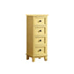 Coffre de rangement de style rétro, coffre de lingerie vertical en bois pour chambre à coucher