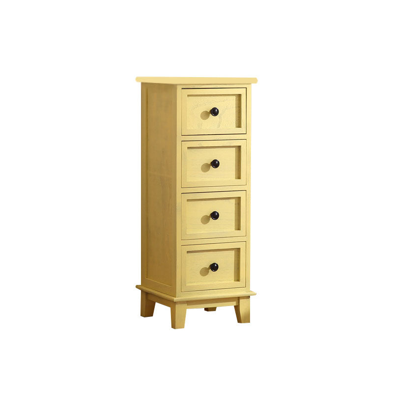 Coffre de rangement de style rétro, coffre de lingerie vertical en bois pour chambre à coucher