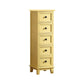 Coffre de rangement de style rétro, coffre de lingerie vertical en bois pour chambre à coucher