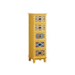 Coffre de rangement de style rétro, coffre de lingerie vertical en bois pour chambre à coucher