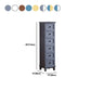 Coffre de rangement de style rétro, coffre de lingerie vertical en bois pour chambre à coucher