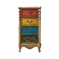 Traditional Style Storage Chest Vertical Lingerie Chest with 3 / 4 Drawers 22"L x 14"W x 41"H Gold Clearhalo 'Bedroom Furniture' 'Dressers & Chests' 'dressers_chests' 'furn' 'furn_dressers_chests' 'Furniture' 5389793