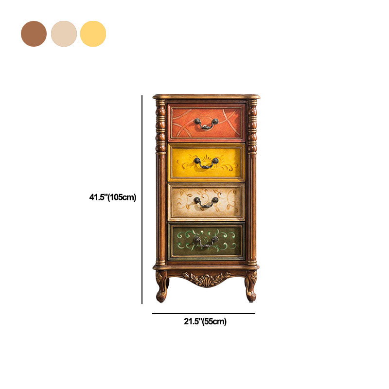 Traditional Style Storage Chest Vertical Lingerie Chest with 3 / 4 Drawers Clearhalo 'Bedroom Furniture' 'Dressers & Chests' 'dressers_chests' 'furn' 'furn_dressers_chests' 'Furniture' 5389800